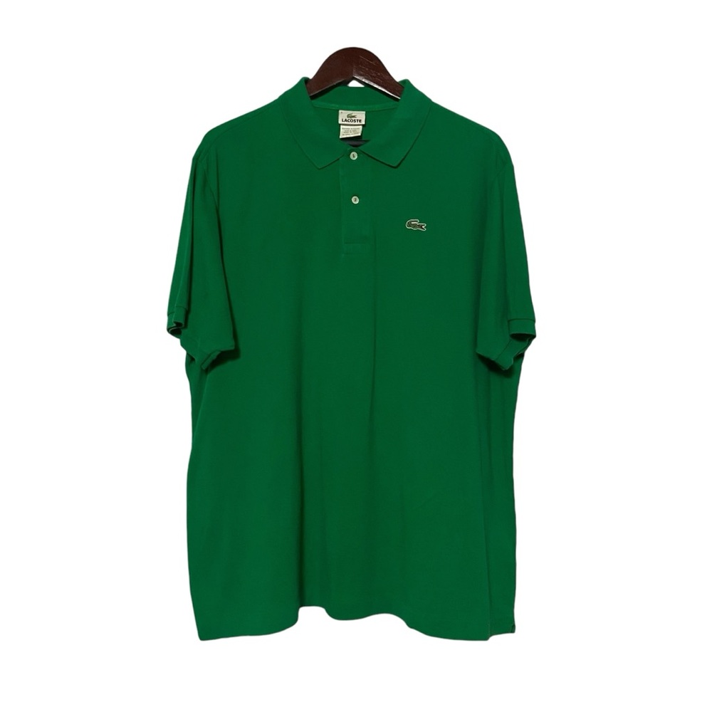 Vintage Lacoste Polo Croc Men's Royal Green Polo Short Sleeve Shirt Alligator
